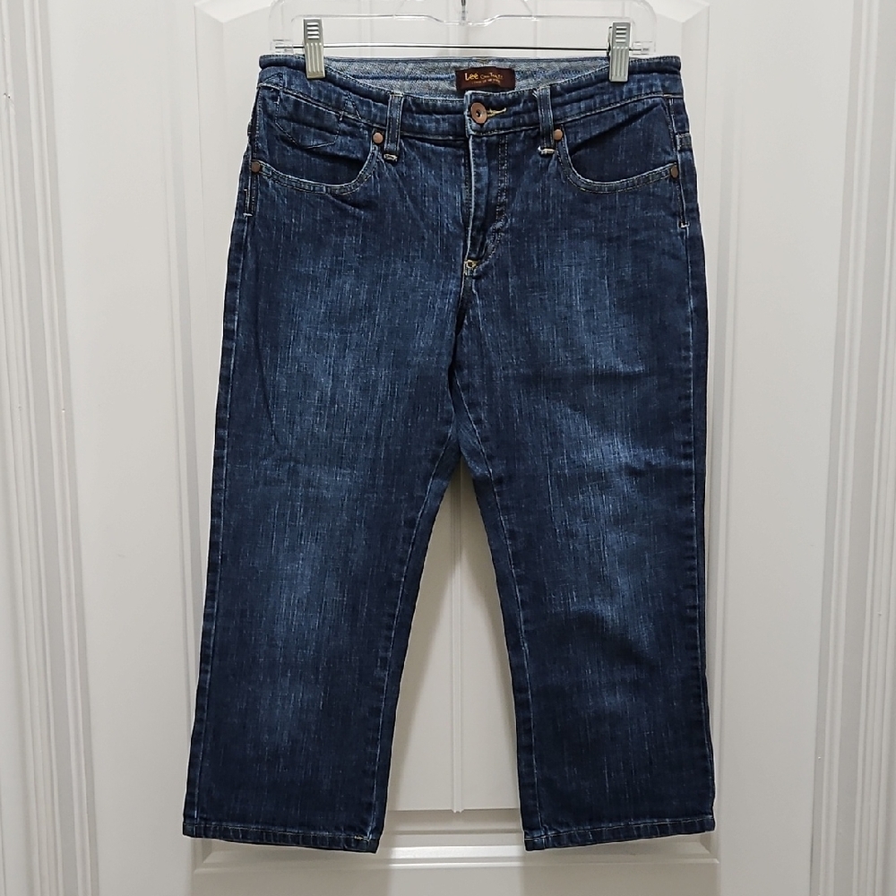 Lee One True Fit Dark Blue Capri Jeans